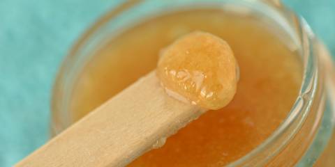 a jar of homemade lip scrub