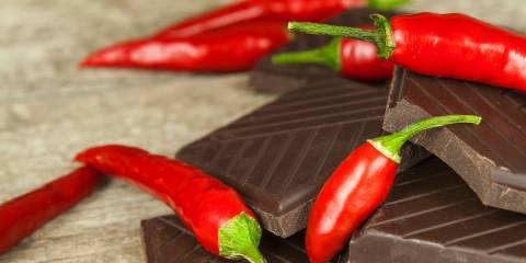 Chili peppers and dark chocolate