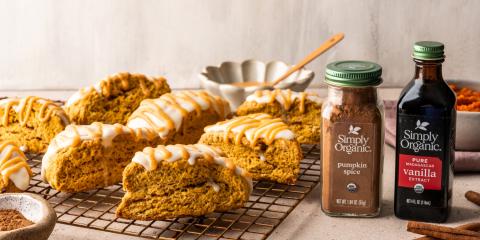 Pumpkin Spice Scones pumpkin spice and vanilla extract