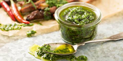 a cup of tangy South American marinade