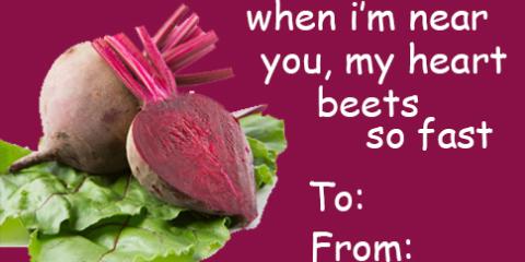 Beets valentine card