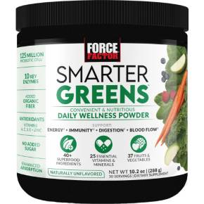 Force Factor Smarter Greens Superfoods + Digestion Powder