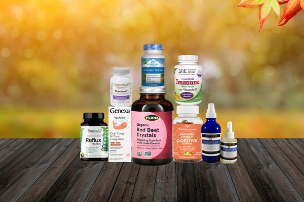 a selection of all-natural remedies and supplements